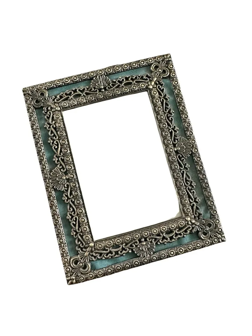 3x5” frame Victorian scrolling baroque metal mystical dark fairy home decor art